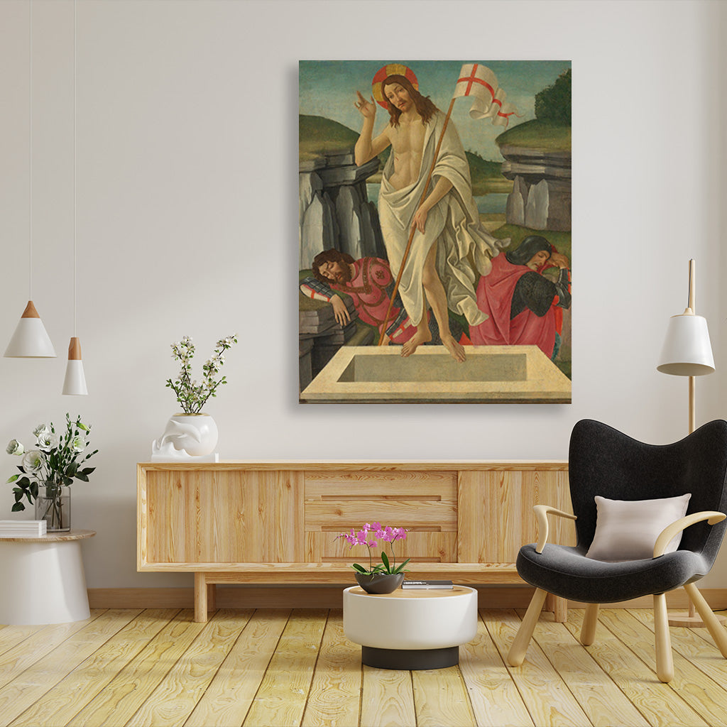 The resurrection Painting - Meri Deewar 4 :5 Vertical Premium Wall Art Canvas by MeriDeewar
