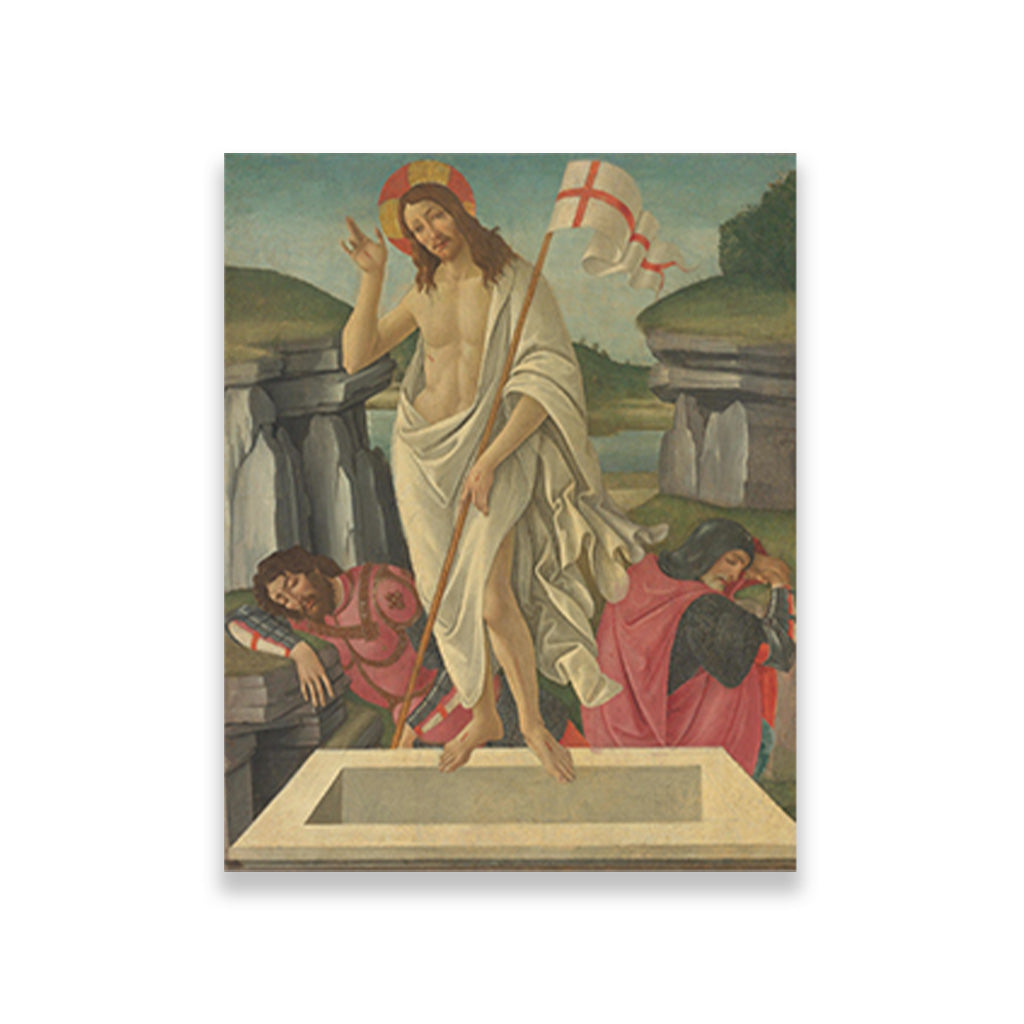 The resurrection Painting - Meri Deewar 4 :5 Vertical Premium Wall Art Canvas by MeriDeewar