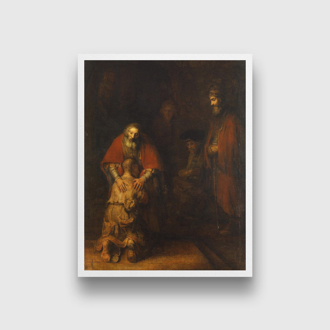 the return of the prodigal son Painting - Meri Deewar 3 : 4 Vertical Premium Wall Art Canvas by MeriDeewar