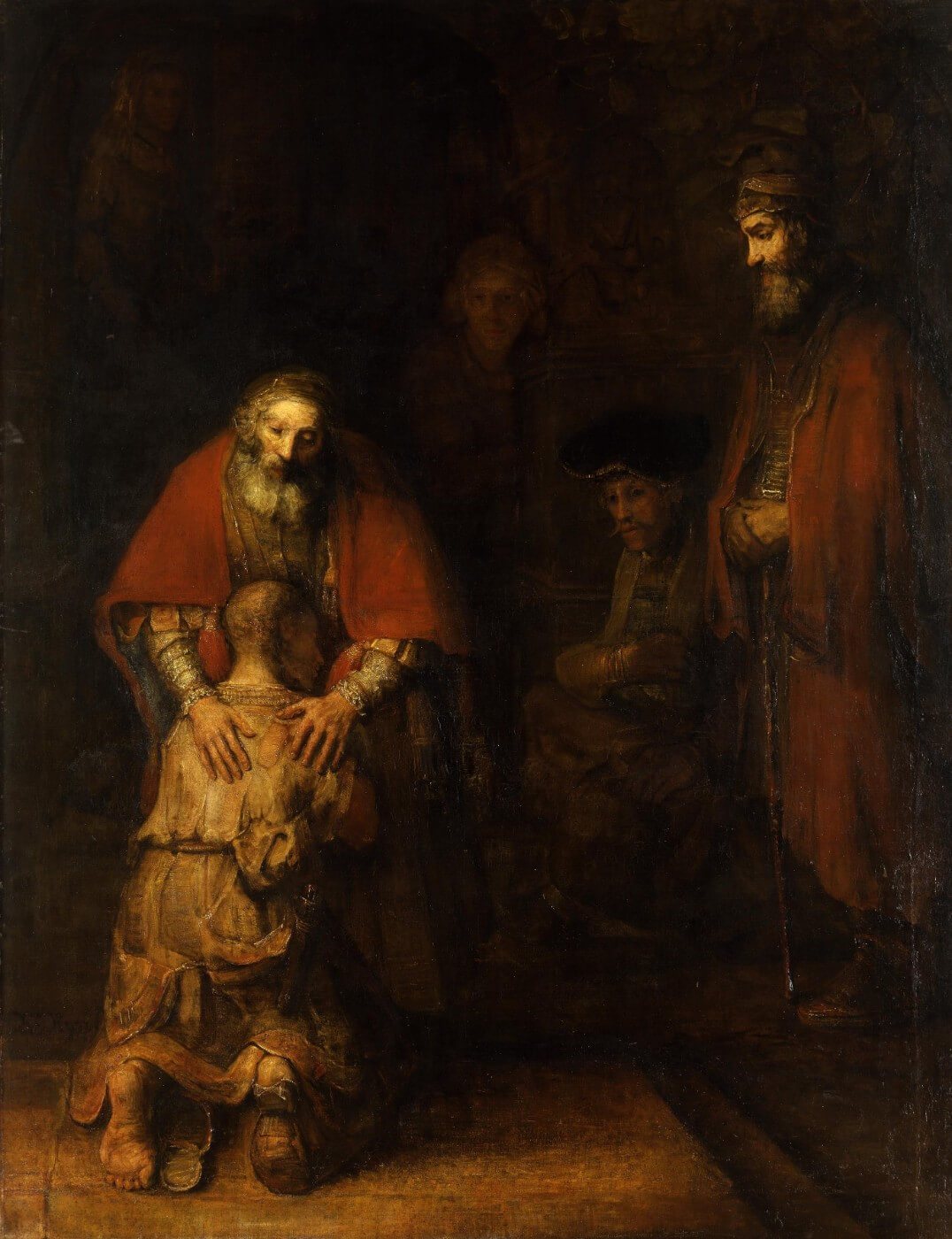 the return of the prodigal son Painting - Meri Deewar 3 : 4 Vertical Premium Wall Art Canvas by MeriDeewar
