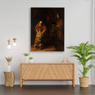 the return of the prodigal son Painting - Meri Deewar 3 : 4 Vertical Premium Wall Art Canvas by MeriDeewar