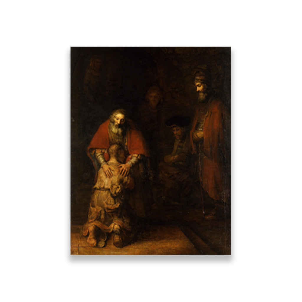 the return of the prodigal son Painting - Meri Deewar 3 : 4 Vertical Premium Wall Art Canvas by MeriDeewar