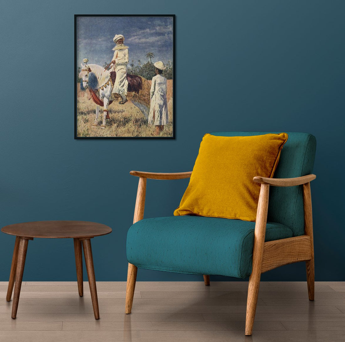 the rider in jaipur Painting - Meri Deewar 4 :5 Vertical Premium Wall Art Canvas by MeriDeewar