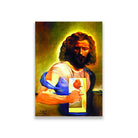 the sacred heart of jesus Painting - Meri Deewar 3 : 4.2 Vertical Premium Wall Art Canvas by MeriDeewar