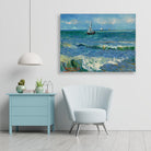 The Sea at Les Saintes-Maries-de-la-Mer 4 : 3 Horizontal Premium Wall Art Canvas by MeriDeewar