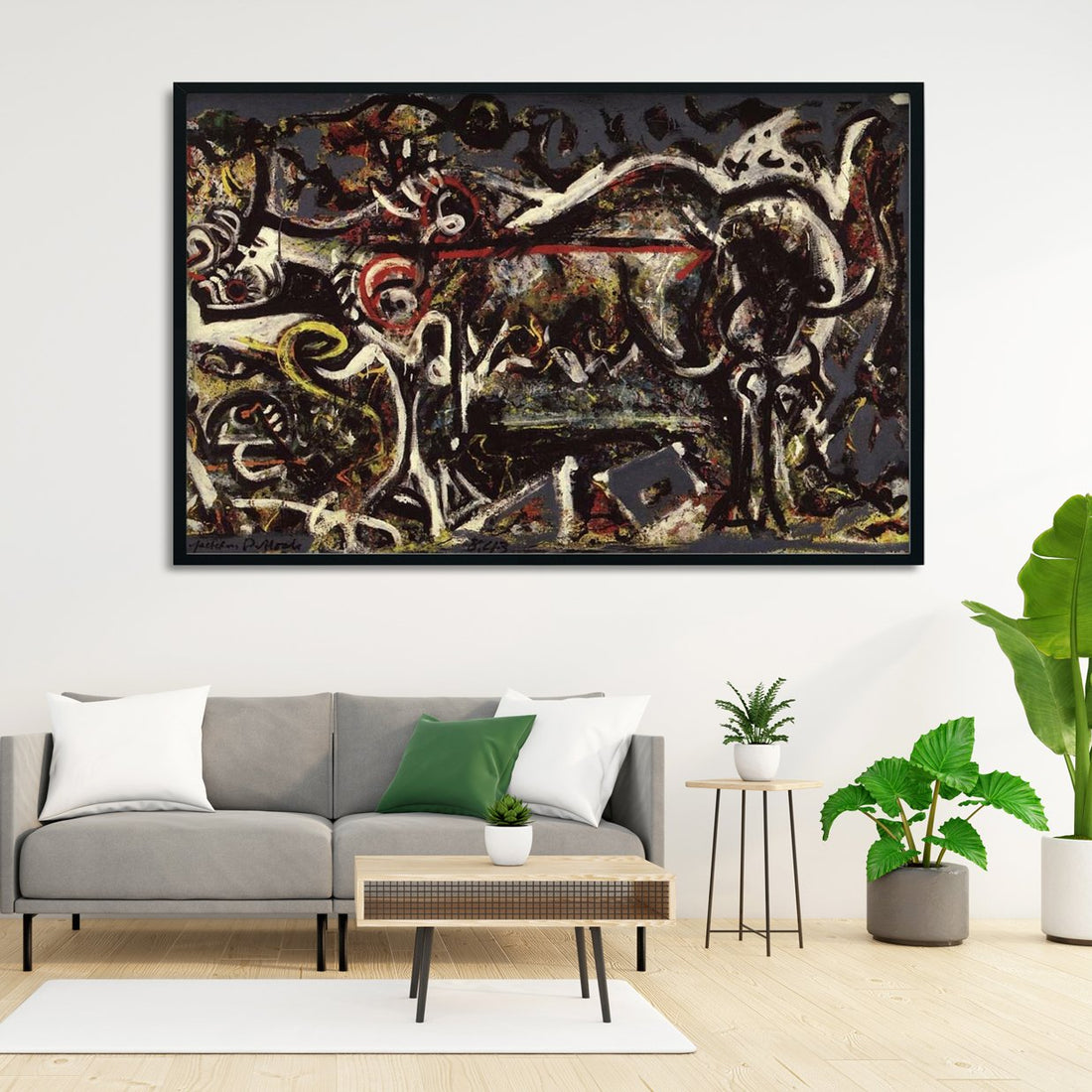 the she wolf Painting - Meri Deewar 4 : 3 Horizontal Premium Wall Art Canvas by MeriDeewar