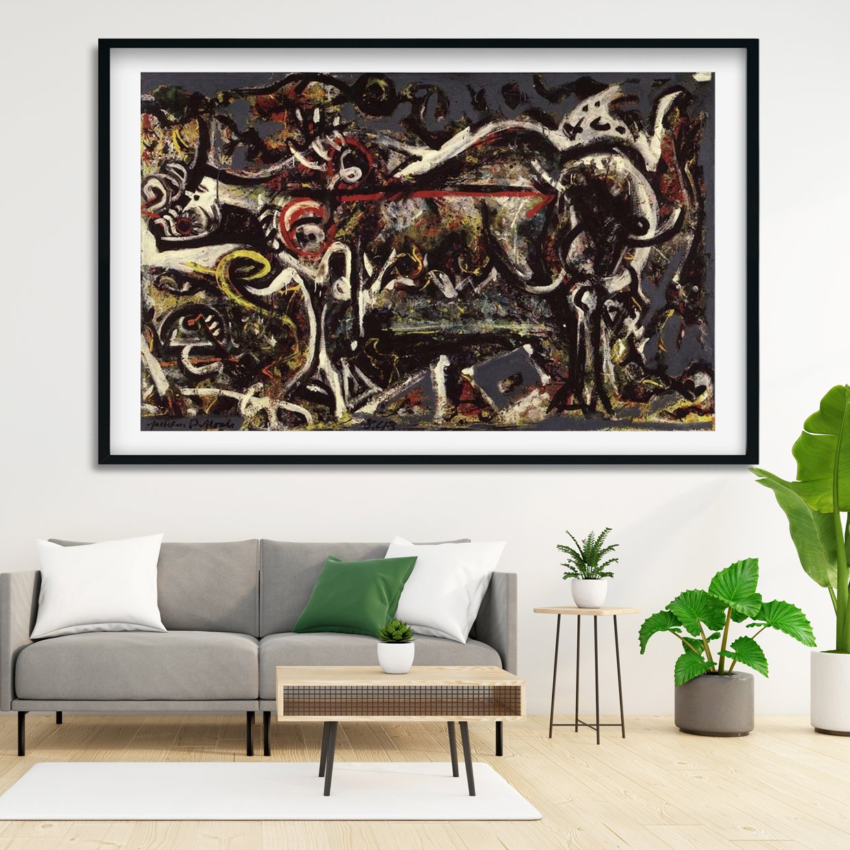 the she wolf Painting - Meri Deewar 4 : 3 Horizontal Premium Wall Art Canvas by MeriDeewar
