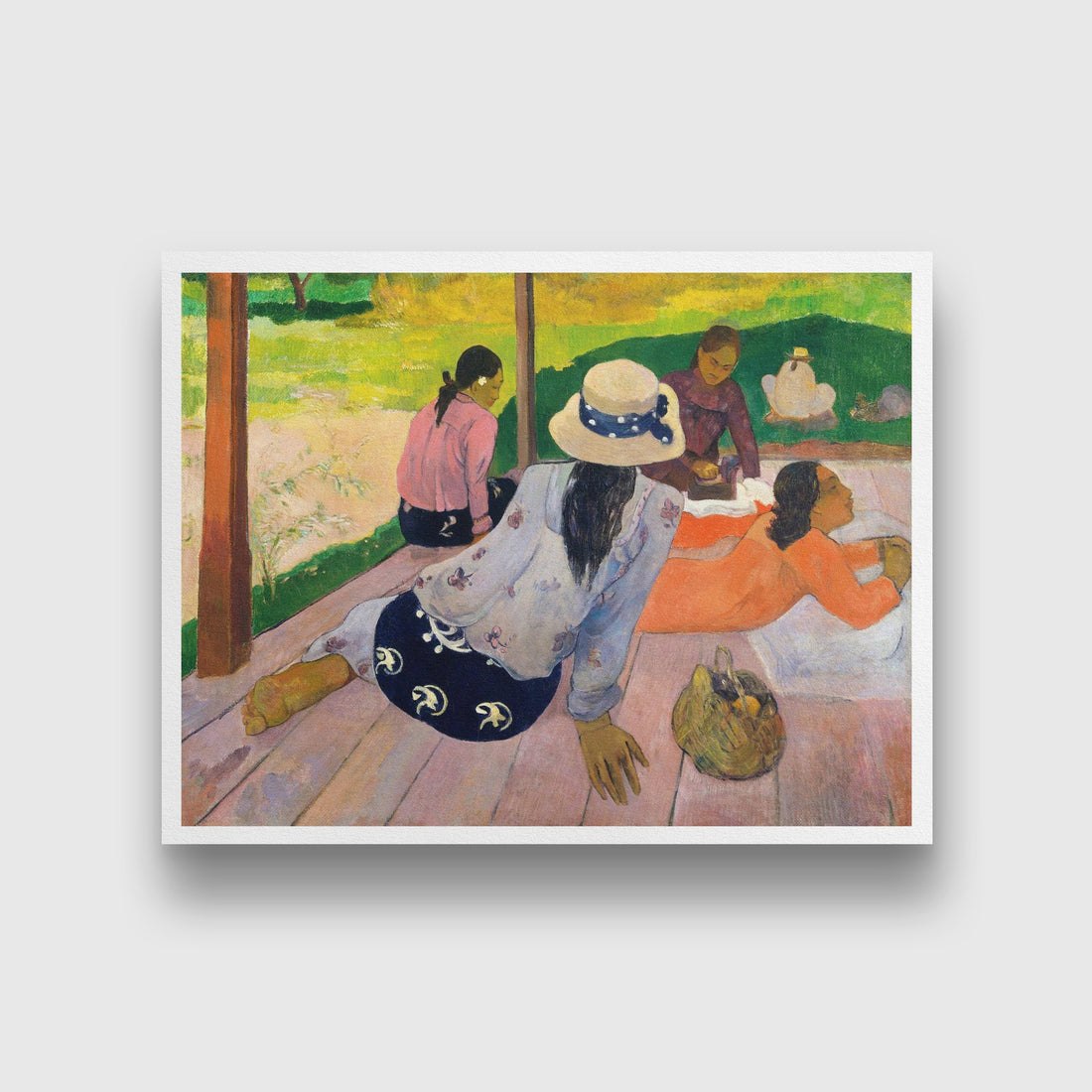 The Siesta Painting - Meri Deewar 4 : 3 Horizontal Premium Wall Art Canvas by MeriDeewar