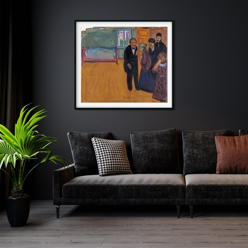 The Smell of Death Painting - Meri Deewar 1 : 1 Square Premium Wall Art Canvas by MeriDeewar