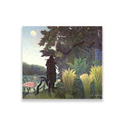 The Snake Charmer famous painting - Meri Deewar 1 : 1 Square Premium Wall Art Canvas by MeriDeewar
