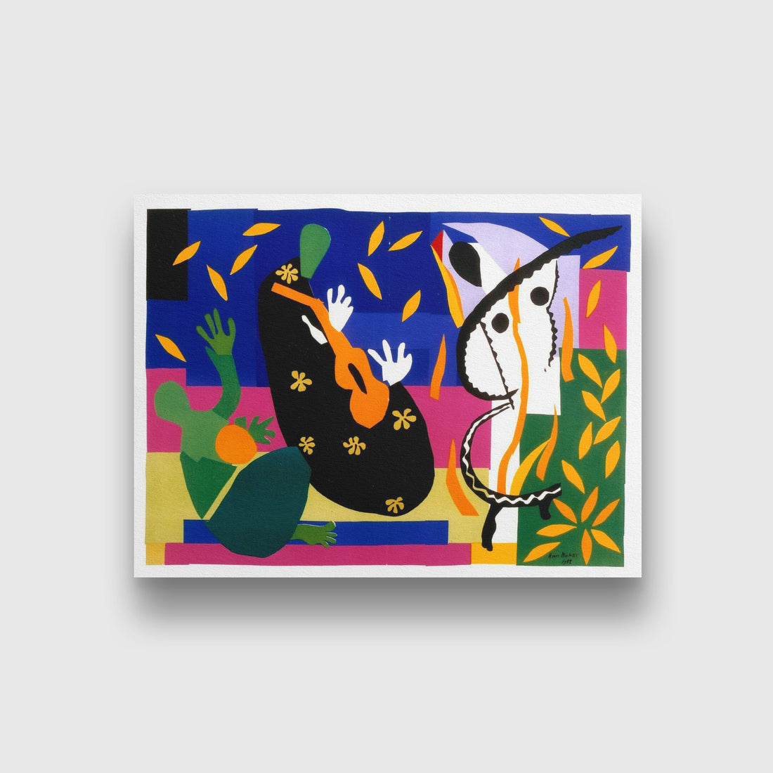 The Sorrows of the King Painting - Meri Deewar 4 : 3 Horizontal Premium Wall Art Canvas by MeriDeewar