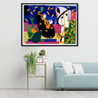 The Sorrows of the King Painting - Meri Deewar 4 : 3 Horizontal Premium Wall Art Canvas by MeriDeewar