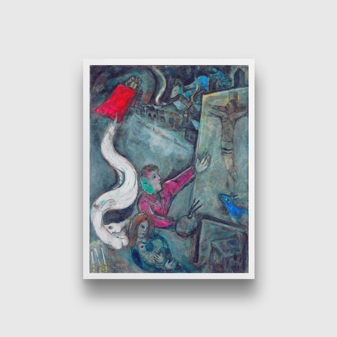 The Soul of the City Painting - Meri Deewar 2 : 3 Vertical Premium Wall Art Canvas by MeriDeewar