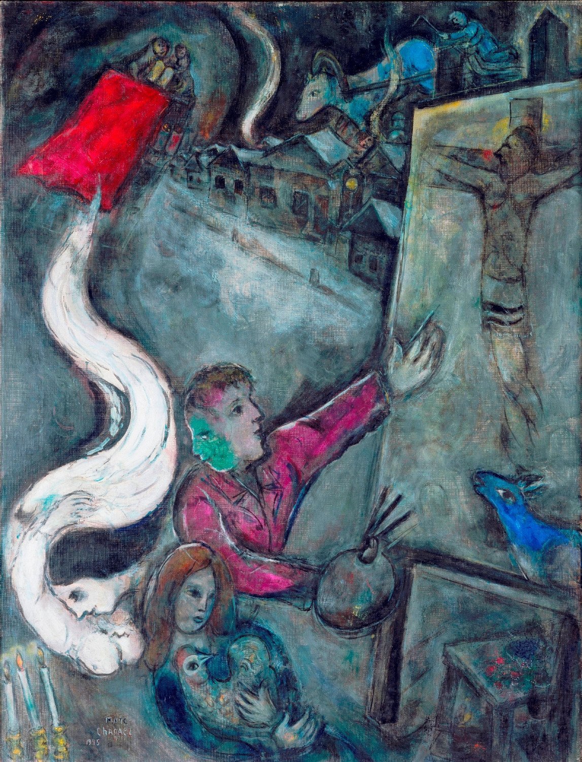 The Soul of the City Painting - Meri Deewar 2 : 3 Vertical Premium Wall Art Canvas by MeriDeewar