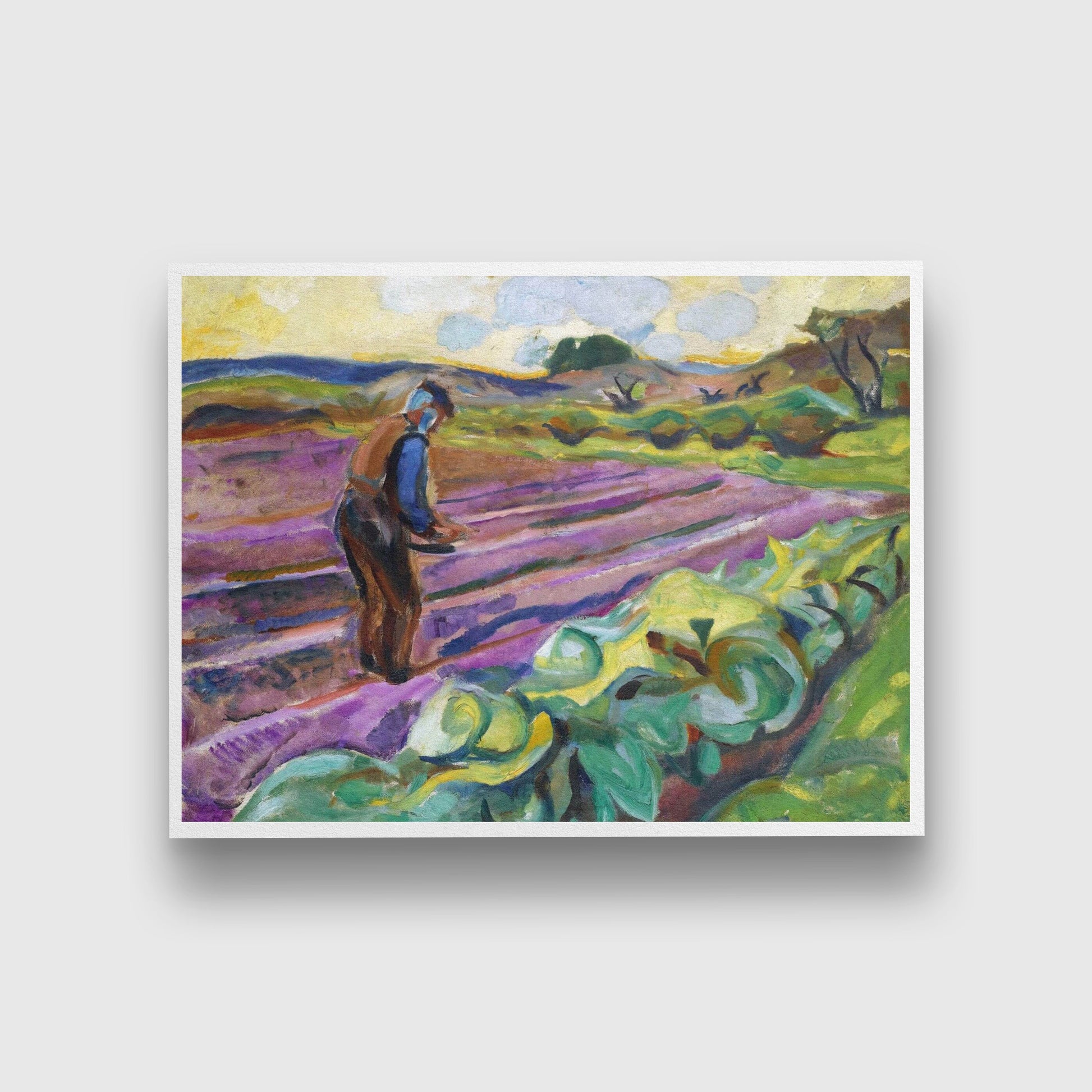 The Sower Painting - Meri Deewar 4 : 3 Horizontal Premium Wall Art Canvas by MeriDeewar