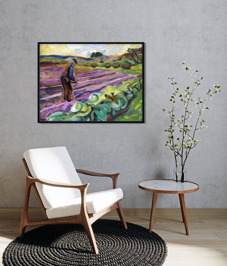 The Sower Painting - Meri Deewar 4 : 3 Horizontal Premium Wall Art Canvas by MeriDeewar