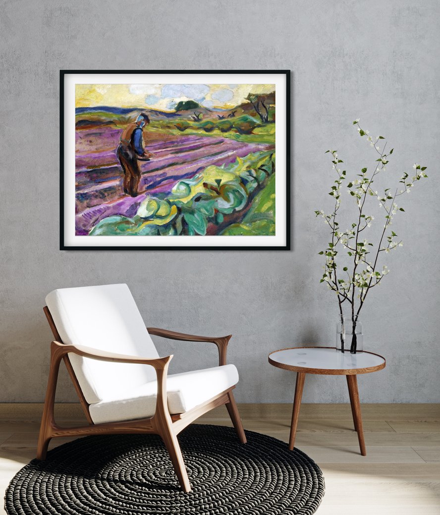 The Sower Painting - Meri Deewar 4 : 3 Horizontal Premium Wall Art Canvas by MeriDeewar