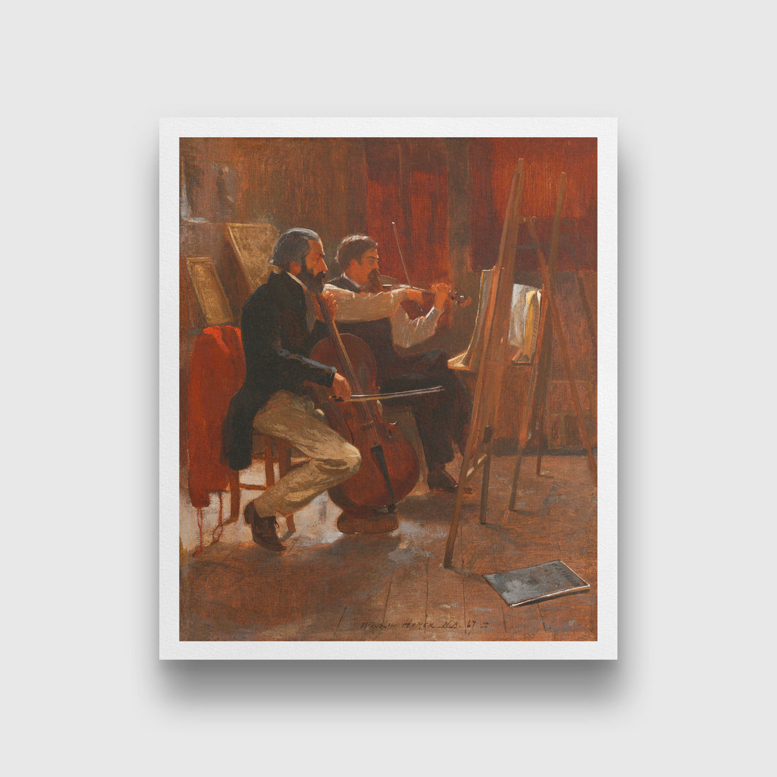The Studio painting - Meri Deewar 5 : 6 Vertical Premium Wall Art Canvas by MeriDeewar