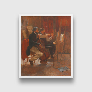 The Studio painting - Meri Deewar 5 : 6 Vertical Premium Wall Art Canvas by MeriDeewar