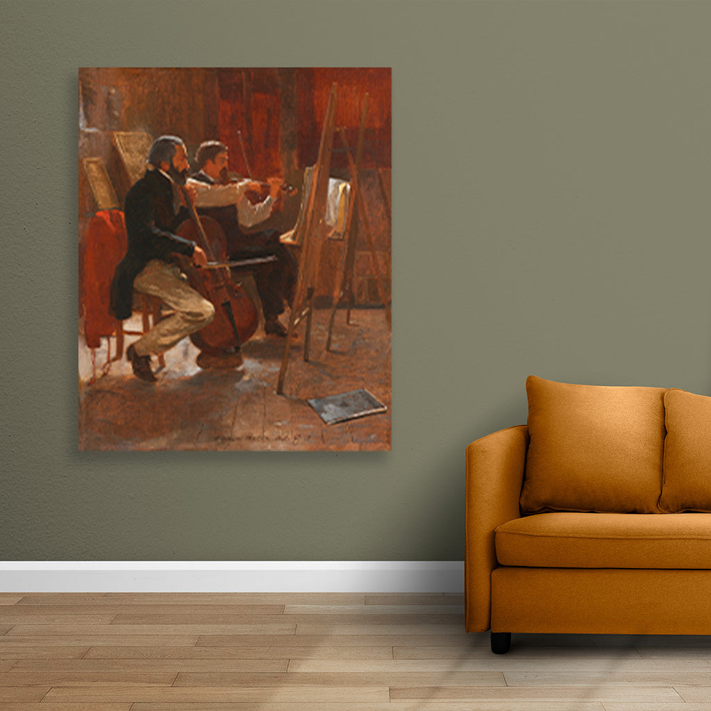 The Studio painting - Meri Deewar 5 : 6 Vertical Premium Wall Art Canvas by MeriDeewar