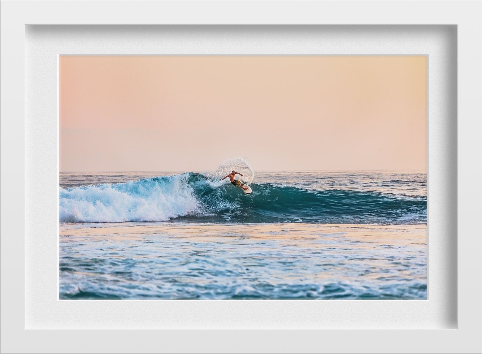 The Surfer Painting - Meri Deewar 3 : 2 Horizontal Premium Wall Art Canvas by MeriDeewar