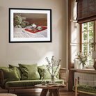 The Tea Set Painting 4 : 3 Horizontal Premium Wall Art Canvas by MeriDeewar