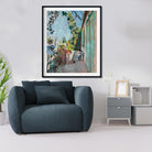 The Terrace St Tropez Painting - Meri Deewar 4 :5 Vertical Premium Wall Art Canvas by MeriDeewar