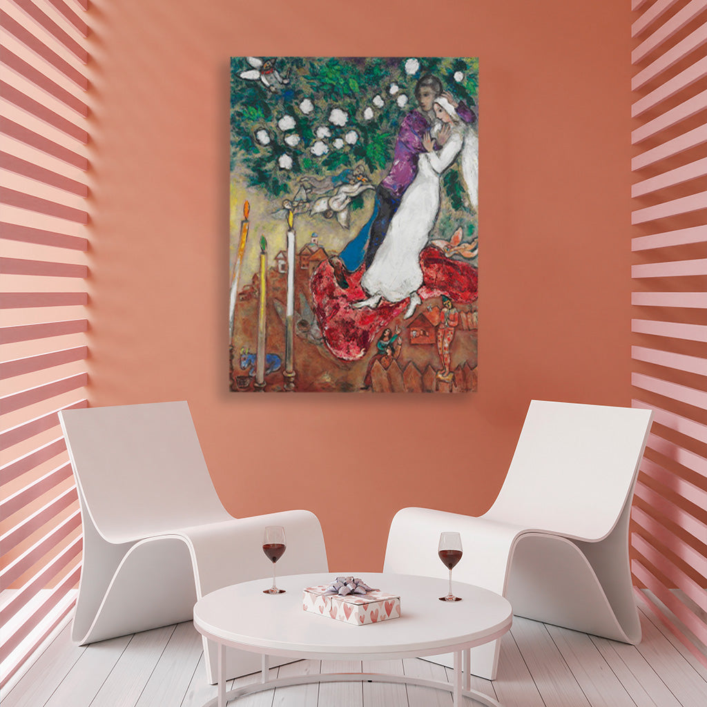 The three candles Painting - Meri Deewar 3 : 4 Vertical Premium Wall Art Canvas by MeriDeewar