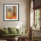 The Three O'Clock Sitting Painting 5 : 6 Vertical Premium Wall Art Canvas by MeriDeewar