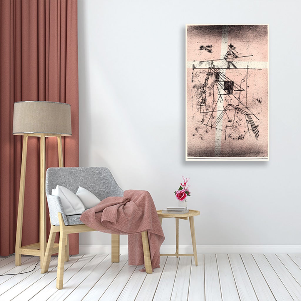 The Tight Rope Walker painting - Meri Deewar 2 : 3 Vertical Premium Wall Art Canvas by MeriDeewar