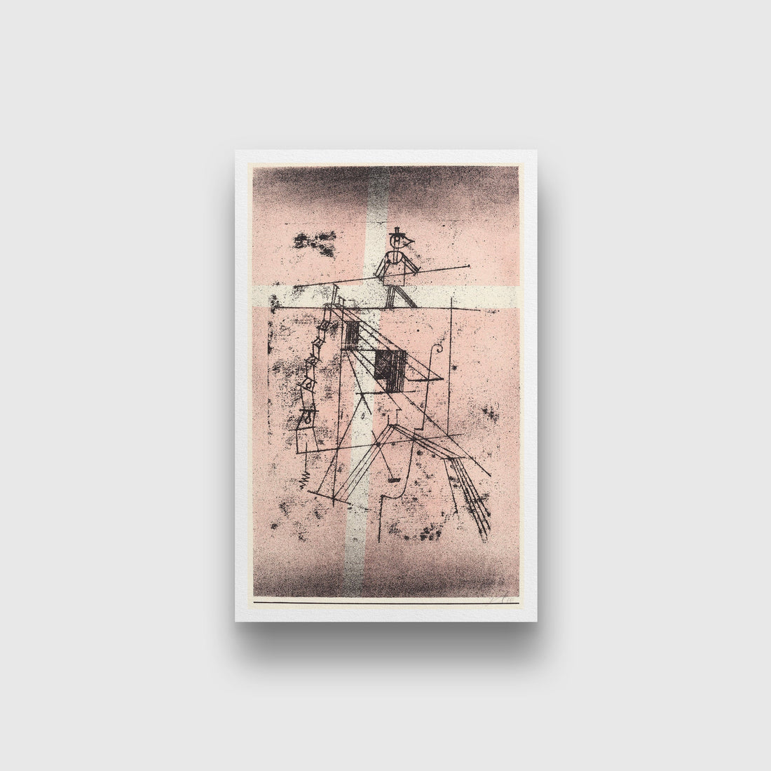 The Tight Rope Walker painting - Meri Deewar 2 : 3 Vertical Premium Wall Art Canvas by MeriDeewar