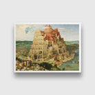 The Tower of Babel Painting - Meri Deewar 4 : 3 Horizontal Premium Wall Art Canvas by MeriDeewar