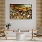 The triumph of death Painting - Meri Deewar 4 : 3 Horizontal Premium Wall Art Canvas by MeriDeewar