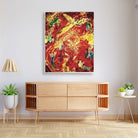 The Triumph of Music Painting - Meri Deewar 4 :5 Vertical Premium Wall Art Canvas by MeriDeewar