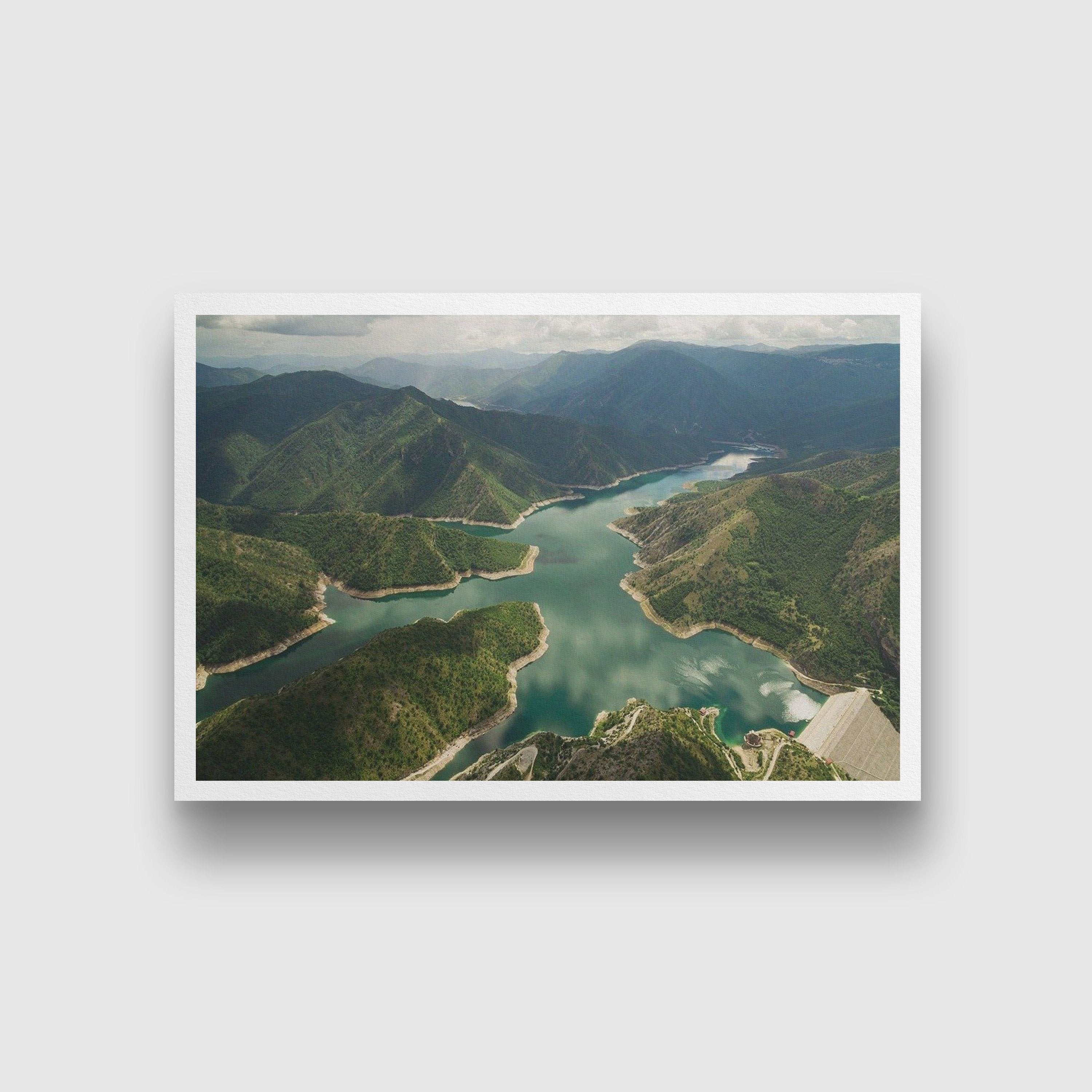 The View Painting - Meri Deewar 3 : 2 Horizontal Premium Wall Art Canvas by MeriDeewar