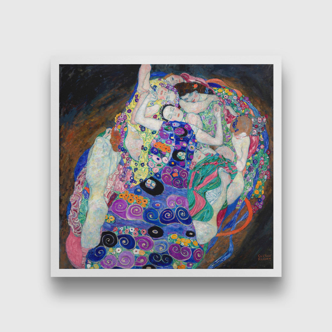 The Virgin painting 1 : 1 Square Premium Wall Art Canvas by MeriDeewar