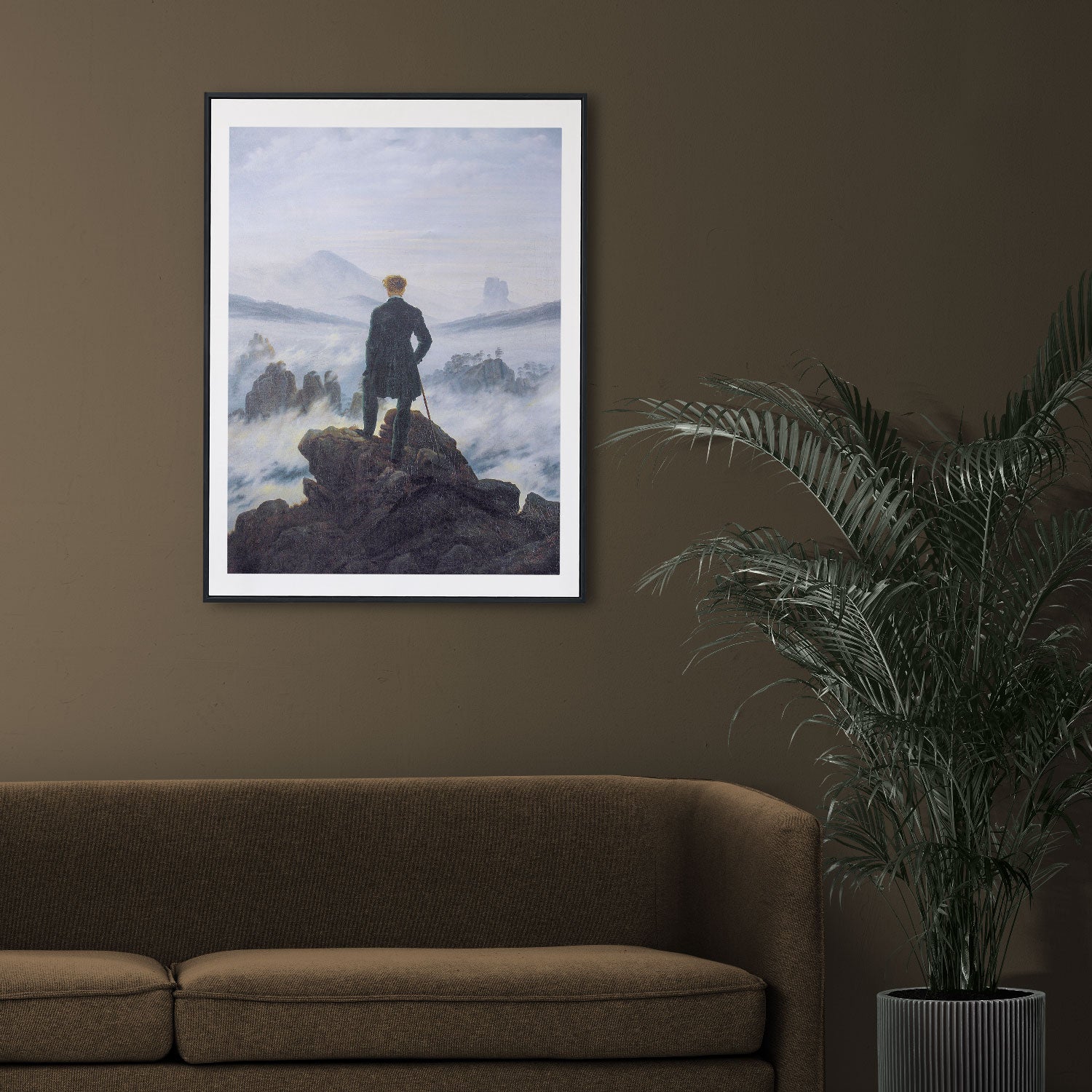 The wanderer above the sea of fog by Caspar David Friedrich (1818) 4 :5 Vertical Premium Wall Art Canvas by MeriDeewar