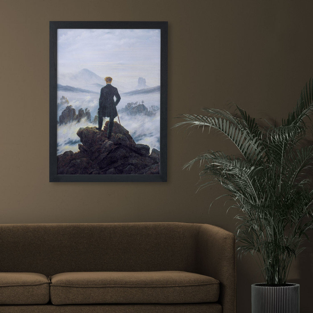 The wanderer above the sea of fog by Caspar David Friedrich (1818) 4 :5 Vertical Premium Wall Art Canvas by MeriDeewar