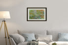 The Water Lily Pond By Claude Monet Painting - Meri Deewar 3 : 2 Horizontal Premium Wall Art Canvas by MeriDeewar