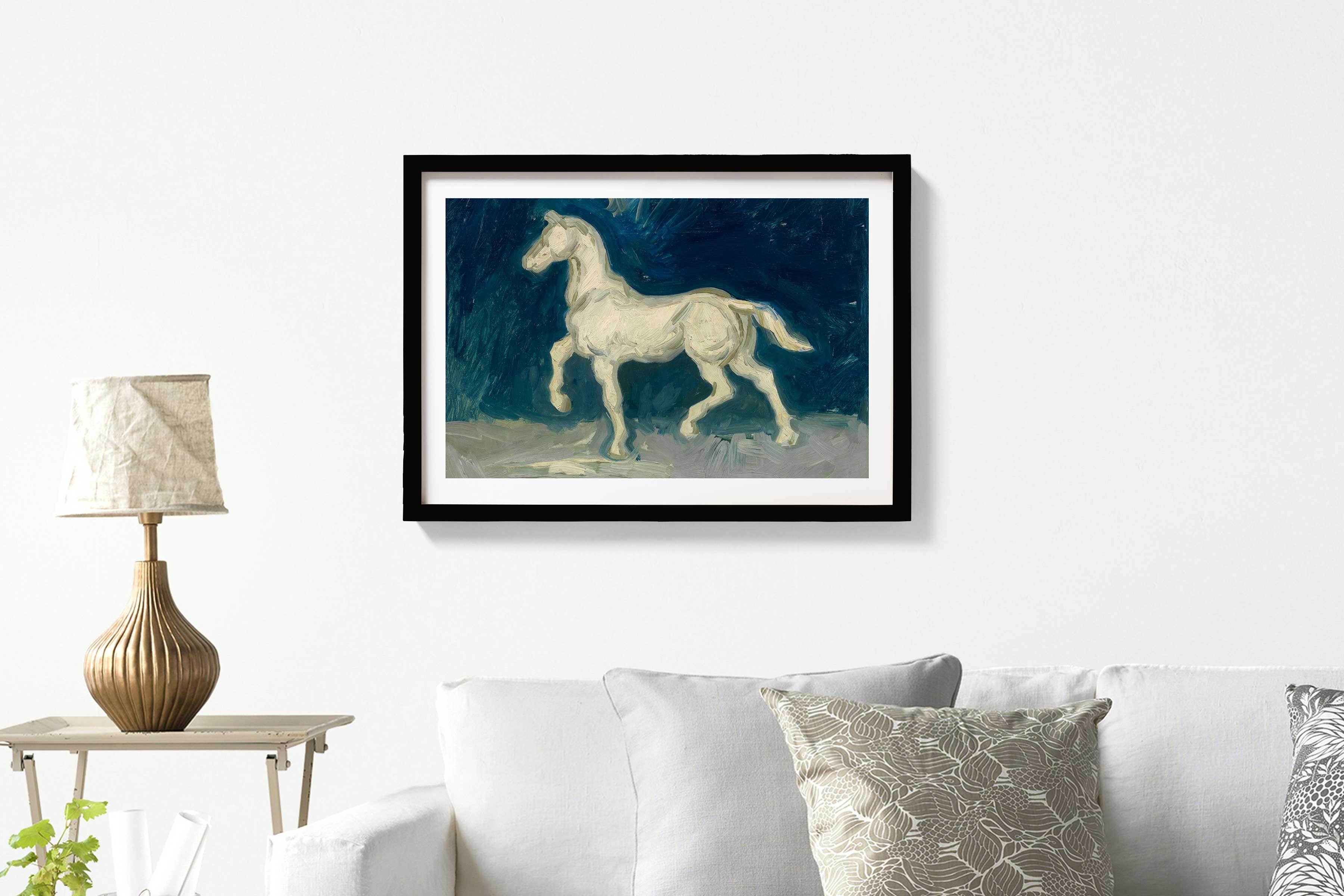 The white beauty by Van Gogh Painting - Meri Deewar 4 : 3 Horizontal Premium Wall Art Canvas by MeriDeewar