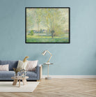 The Willows Painting by Claude Monet - Meri Deewar 5 : 4 Horizontal Premium Wall Art Canvas by MeriDeewar