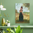 The Yellow Jacket painting - Meri Deewar 4 X 5.5 Vertical Premium Wall Art Canvas by MeriDeewar