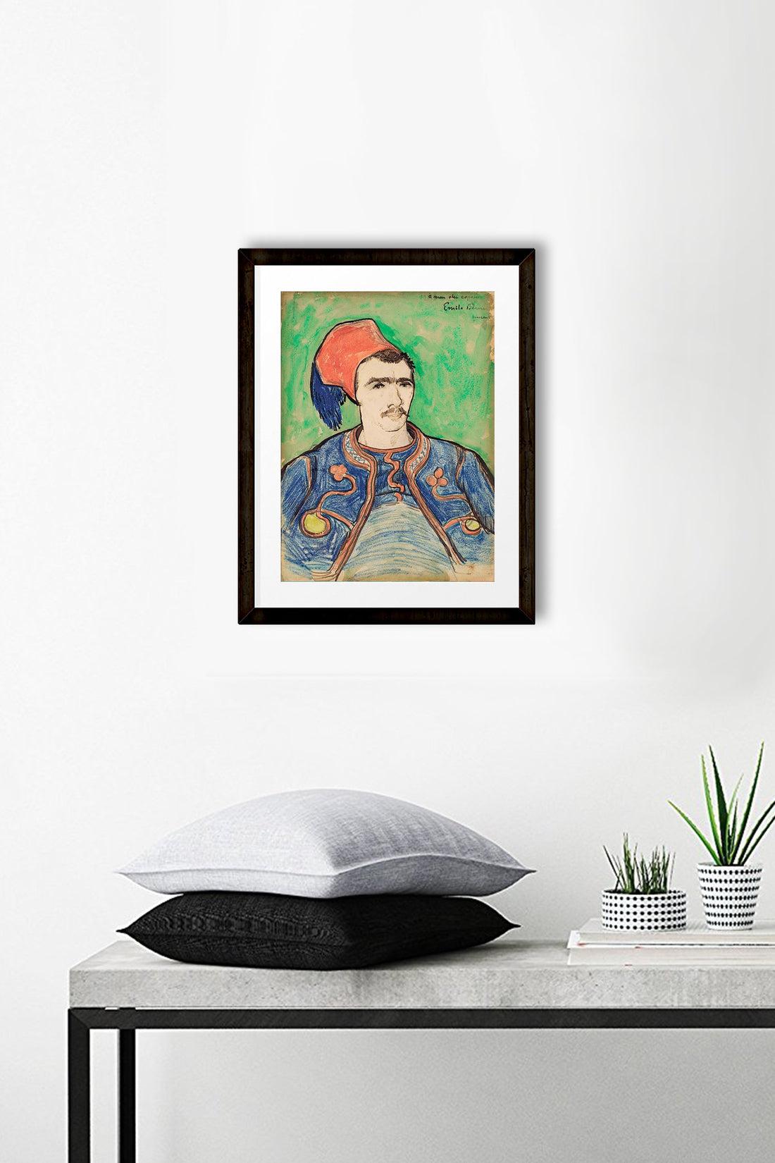 The Zouave (1888) By Van Gogh Painting - Meri Deewar 3 : 4 Vertical Premium Wall Art Canvas by MeriDeewar
