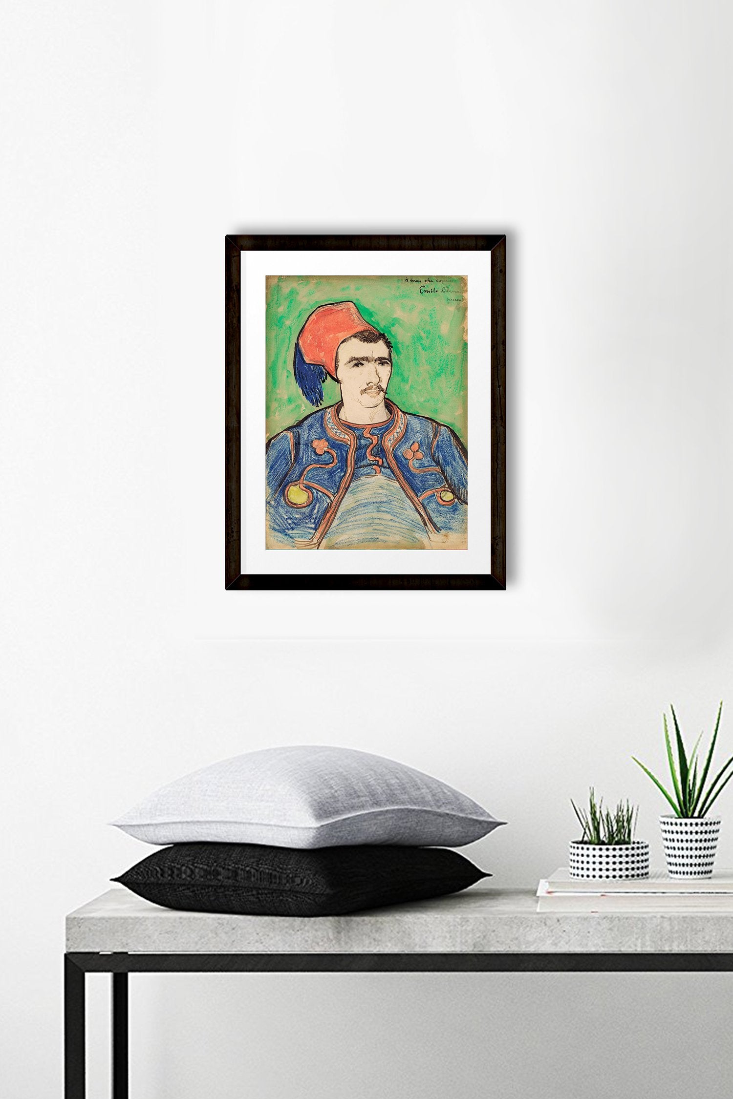 The Zouave (1888) By Van Gogh Painting - Meri Deewar 3 : 4 Vertical Premium Wall Art Canvas by MeriDeewar