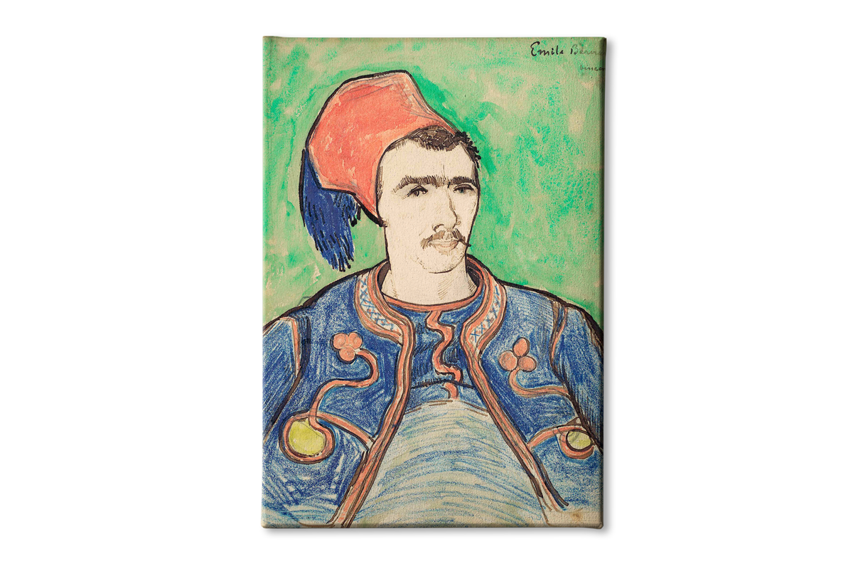 The Zouave (1888) By Van Gogh Painting - Meri Deewar 3 : 4 Vertical Premium Wall Art Canvas by MeriDeewar