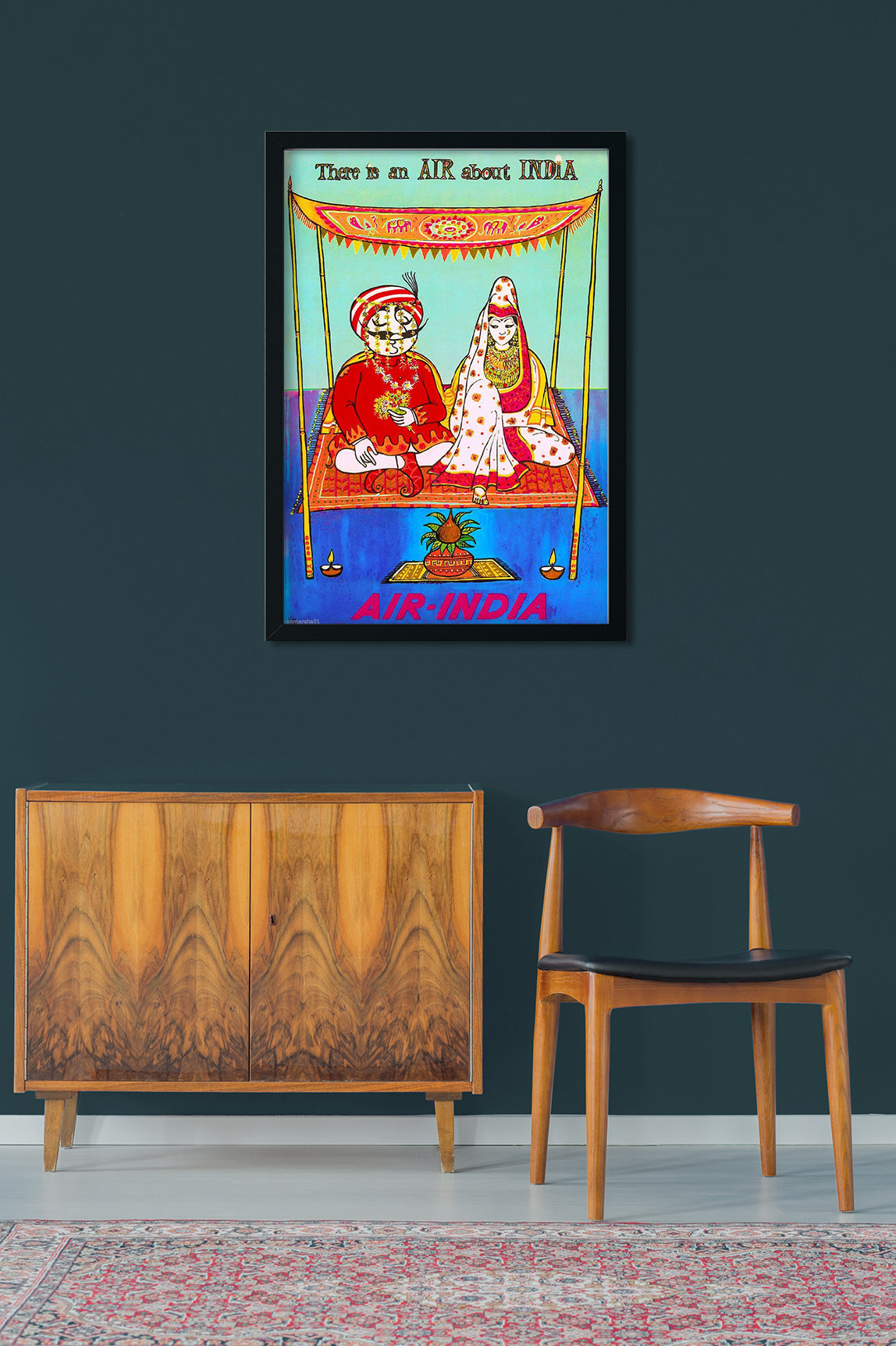 There is an air about india Poster 2 : 3 Vertical Premium Wall Art Canvas by MeriDeewar