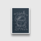 Think-out-of-space Painting - Meri Deewar 2 : 3 Vertical Premium Wall Art Canvas by MeriDeewar