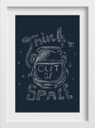Think-out-of-space Painting - Meri Deewar 2 : 3 Vertical Premium Wall Art Canvas by MeriDeewar