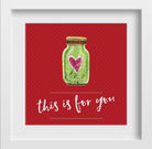 This is for you Painting - Meri Deewar 1 : 1 Square Premium Wall Art Canvas by MeriDeewar