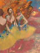 Three Dancers in Yellow Skirts Painting - Meri Deewar 3 : 4 Vertical Premium Wall Art Canvas by MeriDeewar